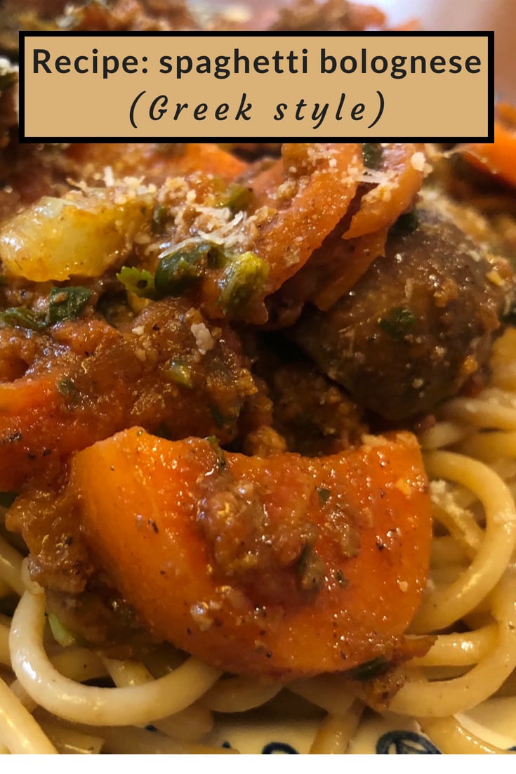 Pinterest Greek inspired spaghetti bolognese recipe