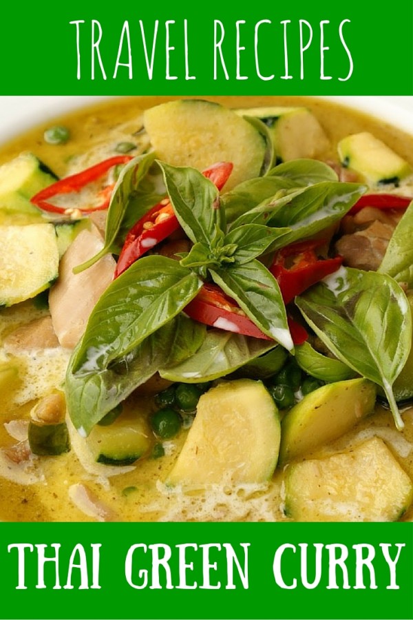 Travel recipe for Thai green curry