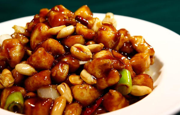 Stir fried chicken cashew nuts is a popular dish throughout China