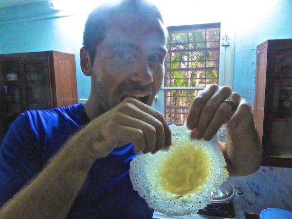 Freshly made palappam