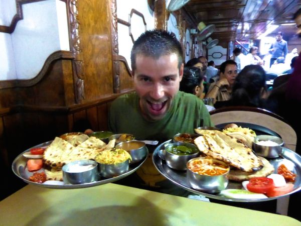 A happy Sebastien with two Thalis