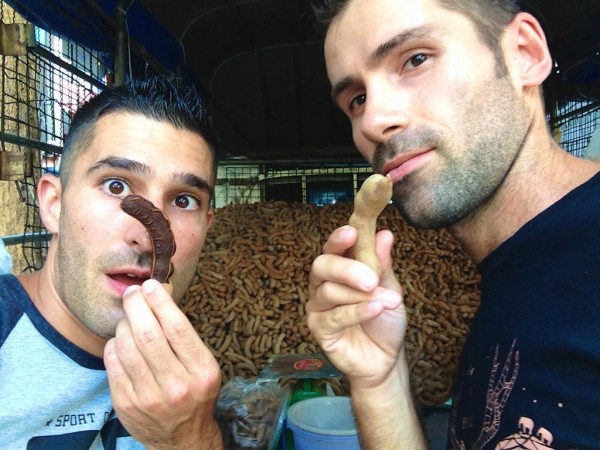 best streetfood in Thailand tamarind selfie