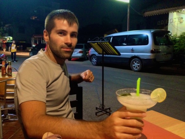 Sebastien with a Laotian Margarita