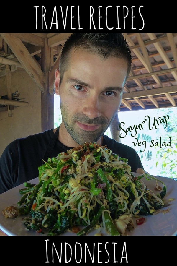 Travel #vegetarian #recipe from #Indonesia Indonesian sayur urap vegetable salad