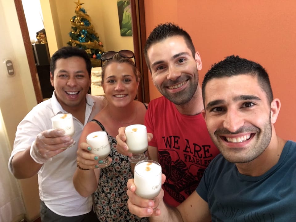 Pisco Sour recipe Peru with Aaron