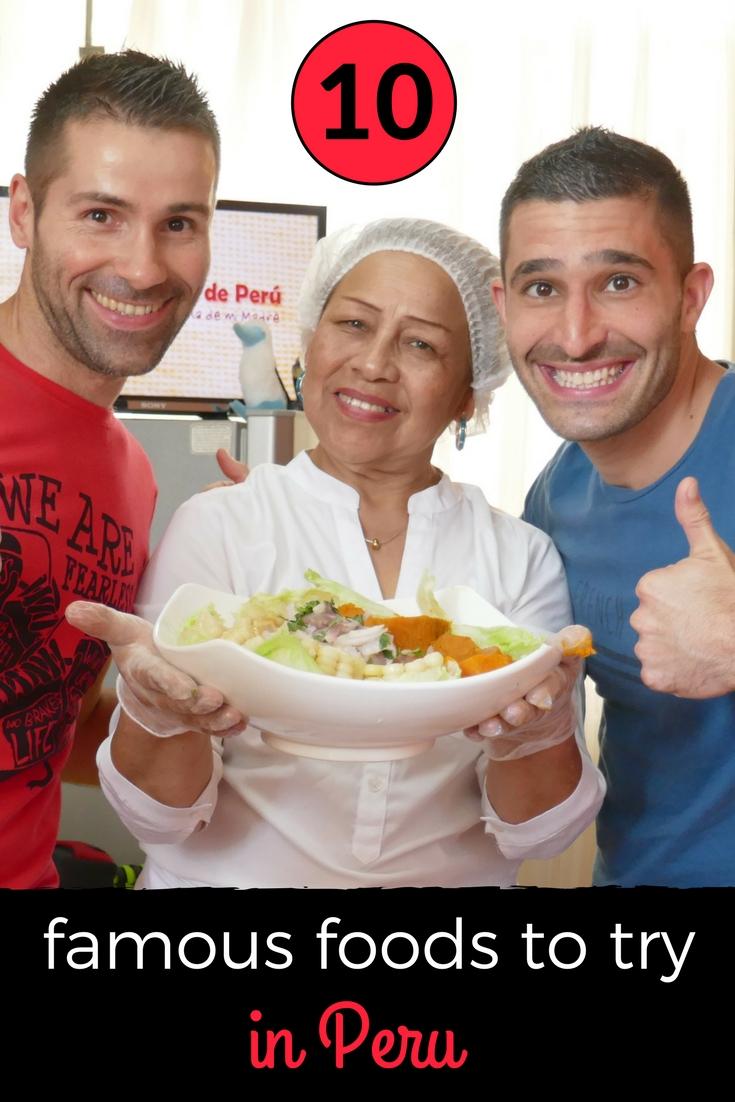 Best foods you must try in Peru pinterest