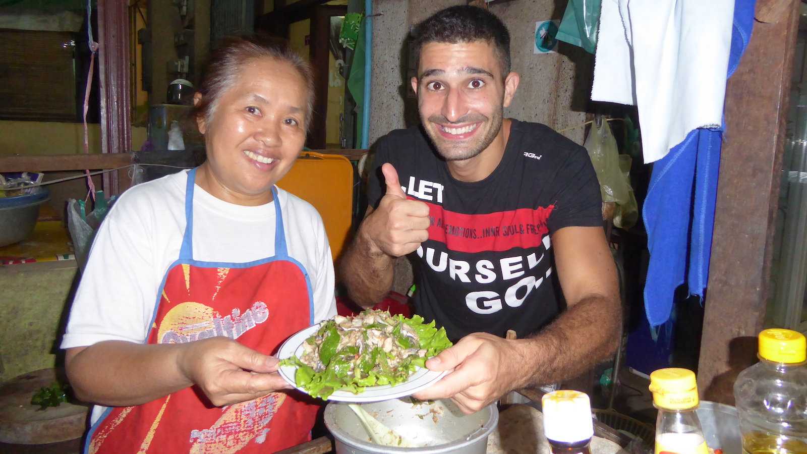 Laab is a spicy minced meat salad from northern Thailand which might not be to everyone's taste